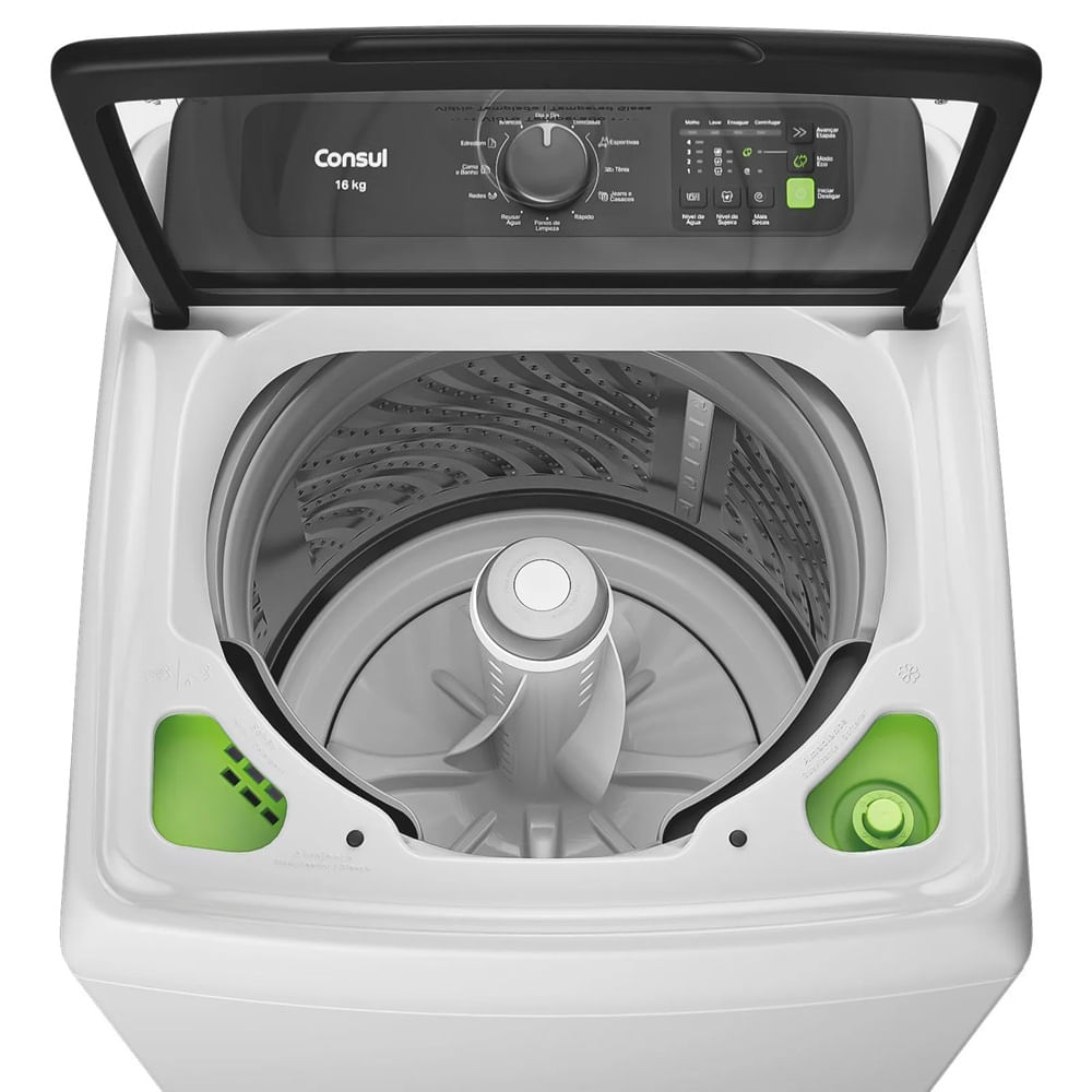 Lavadora de Roupas Consul 16Kg com Modo Eco Branca CWN16AB - 220 Volts